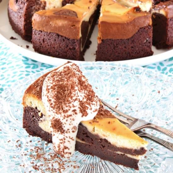 Irish Cream Cheesecake Choc Cake GF - Recipe photo by Thoroughly Nourished Life