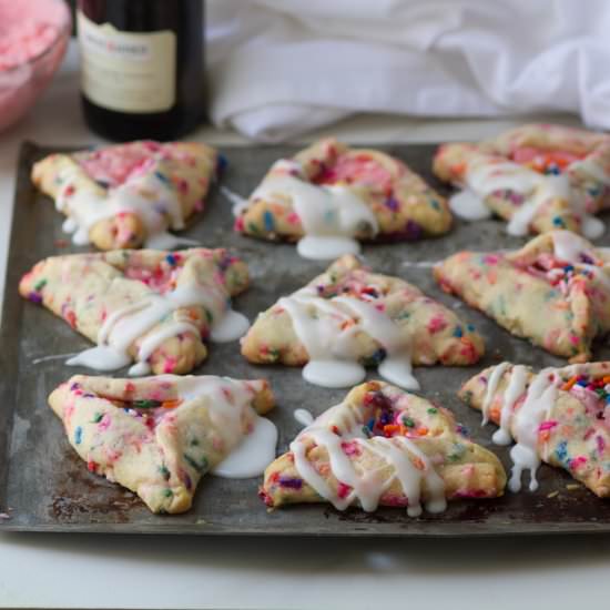 Rainbow Hamantaschen - Recipe photo by WhatJewWannaEat