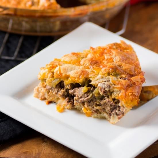 Mexican Impossible Pie - Recipe photo by noshingwiththenolands