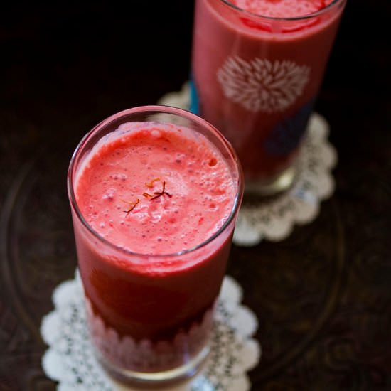 Rose Lassi with Chia Seeds - Recipe photo by TheUrbanSpice