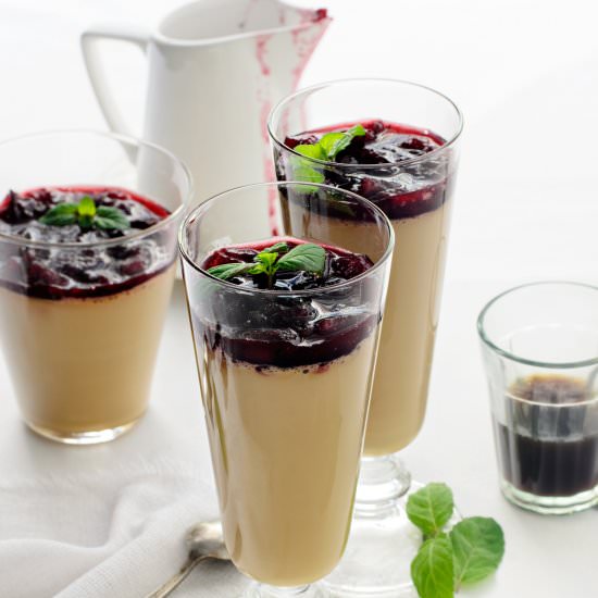 Espresso Panna Cotta - Recipe photo by TheUrbanSpice