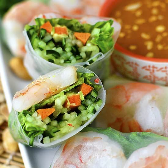 Fresh Summer Rolls - Recipe photo by iowagirleats