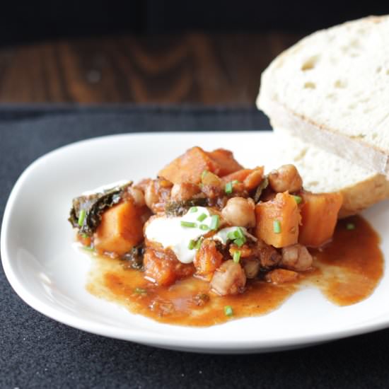 African chickpea stew - Recipe photo by tastesspicy