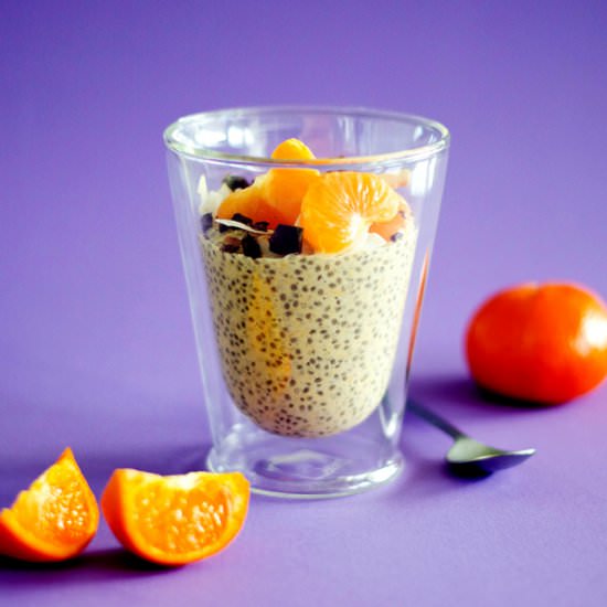 Orange Chia Seed Breakfast Pudding - Recipe photo by liveeatlearn