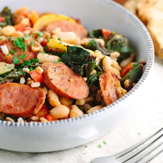 Italian White Bean Vegetable Stew - Recipe photo by Jessica Gavin