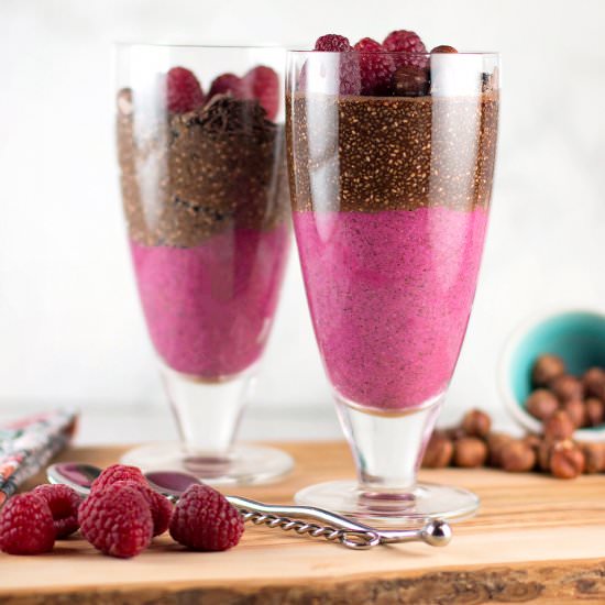 Chocolate Raspberry Hazelnut Chia - Recipe photo by xoxoBella