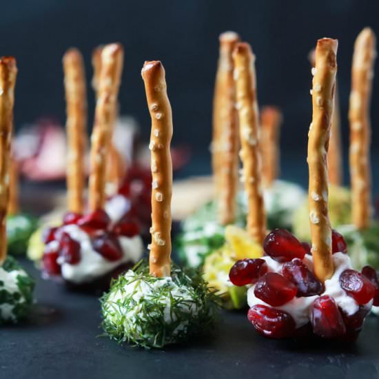 Assorted Holiday Goat Cheese Balls - Recipe photo by joyfulhealthyeats
