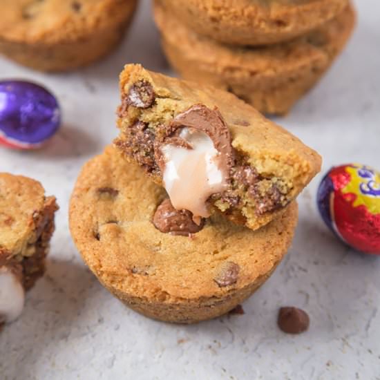 Creme Egg Filled Cookie Cups - Recipe photo by anniesnomsblog