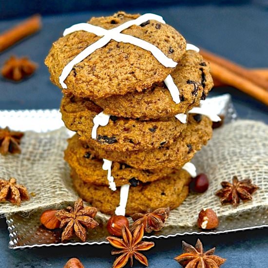 Hot Cross Cookies - Recipe photo by AVirtualVegan