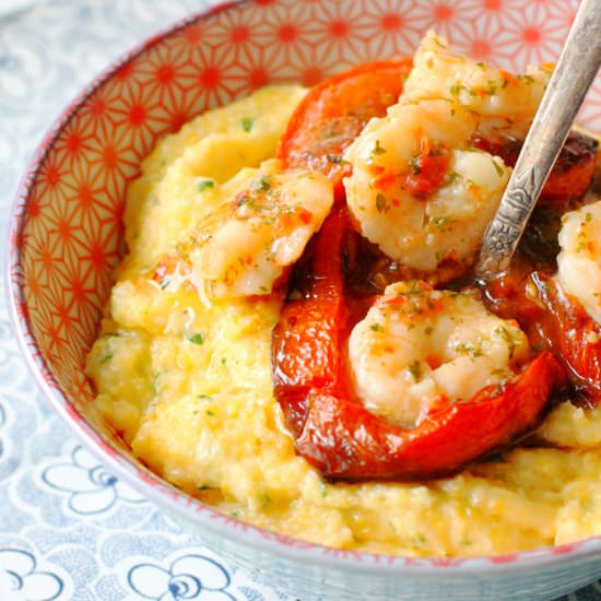Italian-Style Shrimp and Grits - Recipe photo by foodtasticmom