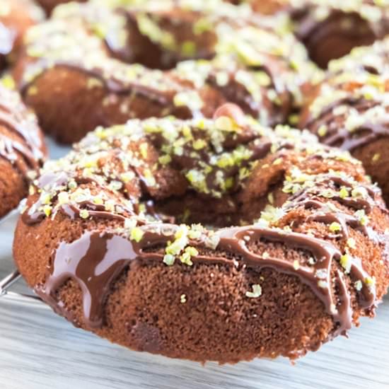 Plantain Donuts with Chocolate - Recipe photo by ahungryblog