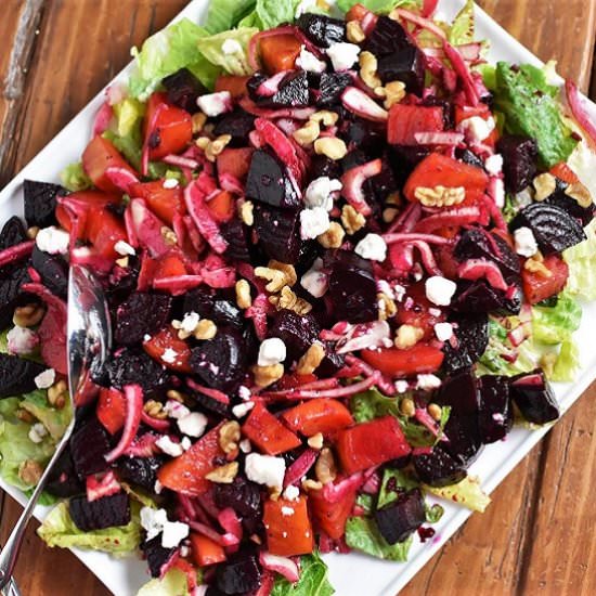 Roasted Beet Salad - Recipe photo by The Spicy Apron