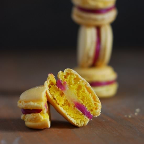Lemon Raspberry Macarons - Recipe photo by Herb.s