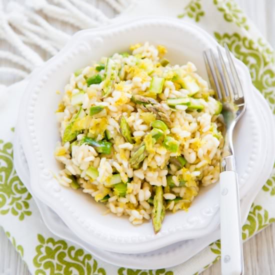Asparagus Lemon Risotto - Recipe photo by GarlicMatters
