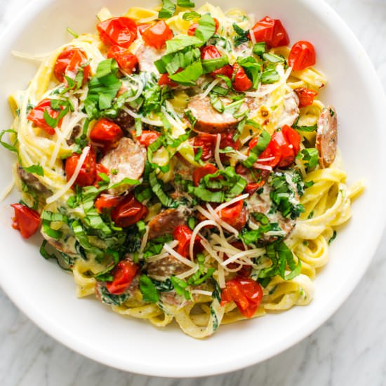 Roasted Tomato & Ricotta Fettuccine - Recipe photo by wendypolisi