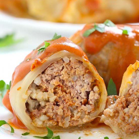 Crock Pot Stuffed Cabbage Rolls - Recipe photo by cakescottage