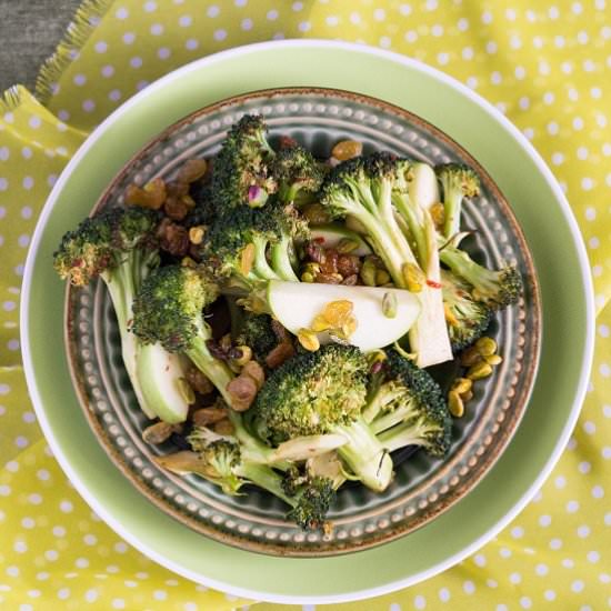 Sweet Sambal Broccoli & Green Apple Salad - Recipe photo by boastfulfood