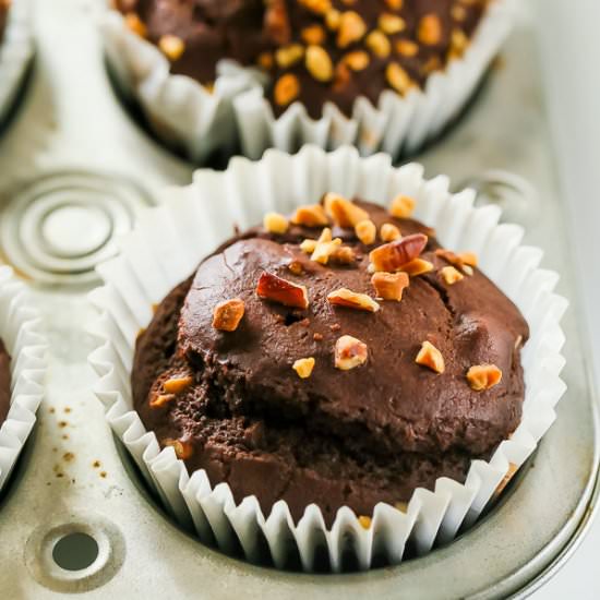 Chocolate Chocolate Chips Muffins - Recipe photo by MunchkinTime