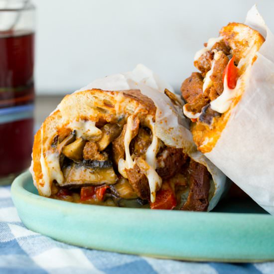 Vegan Philly Cheese - Recipe photo by LunchboxBunch