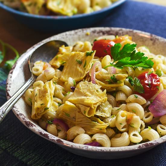 Macaroni Fricassee with Yuba - Recipe photo by veganlovlie