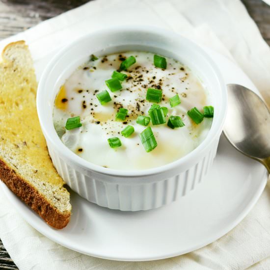 Coddled Eggs with Spinach & Feta - Recipe photo by ALifeWellConsumed