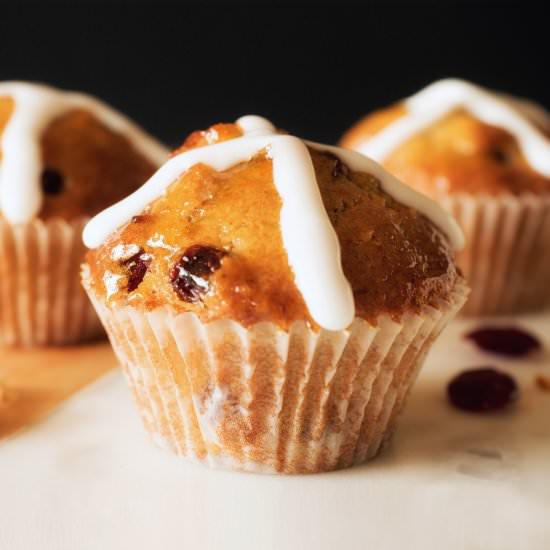 Hot Cross Muffins - Recipe photo by annmcdonald