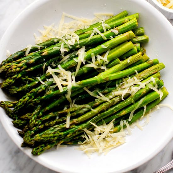Parmesan Roasted Asparagus - Recipe photo by wendypolisi