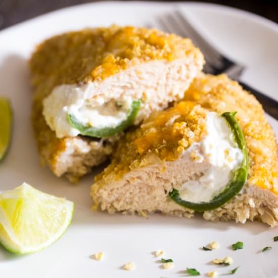 Quinoa Jalapeno Popper Chicken - Recipe photo by foodfaithfitness