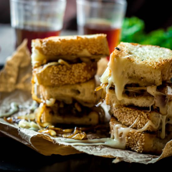 French Onion Grilled Cheese - Recipe photo by yummilyyours