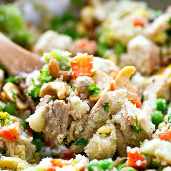 Rainbow Cauliflower Fried Rice - Recipe photo by WholeAndHeavenlyOven