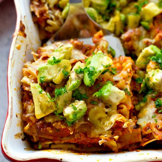 Mexican-Style Chili Lasagna - Recipe photo by WholeAndHeavenlyOven