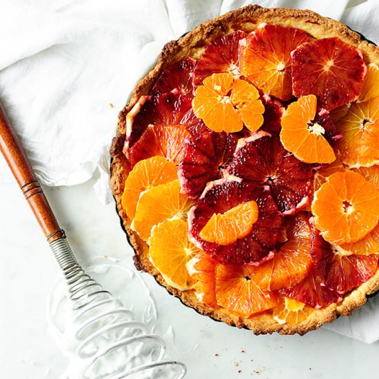 Citrus Tart with Meringue - Recipe photo by servingdumplings