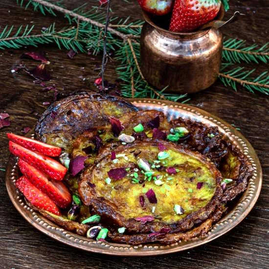 Rajasthani Mawa Malpua - Recipe photo by Anu@MyGingerGarlicKitchen
