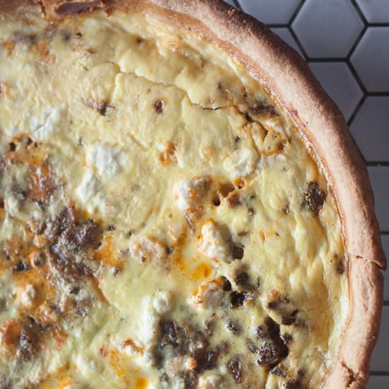 Lamb Quiche - Recipe photo by thewhiteradish