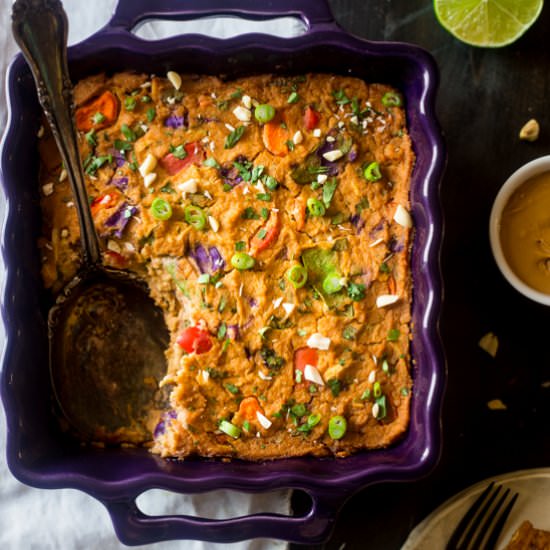 Thai Chicken Cauliflower Casserole - Recipe photo by foodfaithfitness