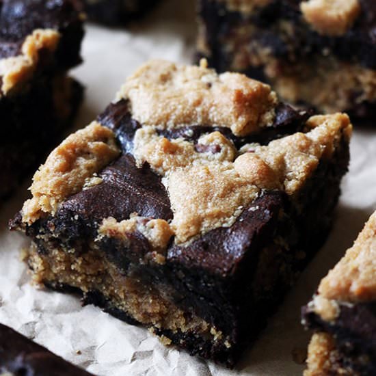 Peanut Butter Brookies - Recipe photo by When Hungry