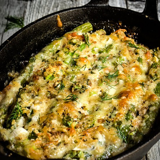 Asparagus Mushroom Gratin - Recipe photo by viktoriastable