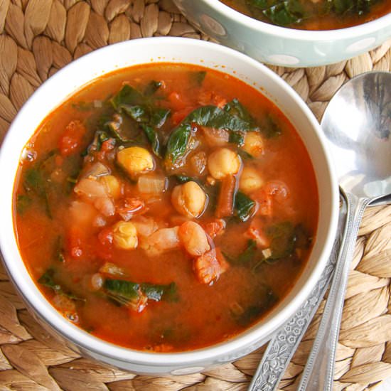Spanish Chorizo and Chickpea Soup - Recipe photo by BakingSecrets