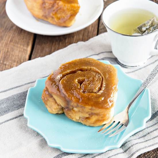 Salted Caramel Rolls - Recipe photo by DineandDish