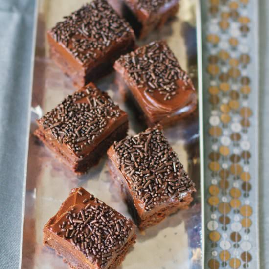 Fudgy Coconut Brigadiero Brownies - Recipe photo by SaltandWind