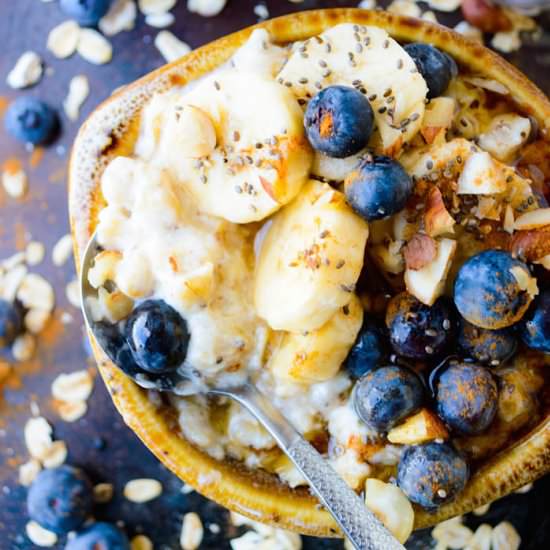 Extra Creamy Oatmeal - Recipe photo by The Nutritious Kitchen