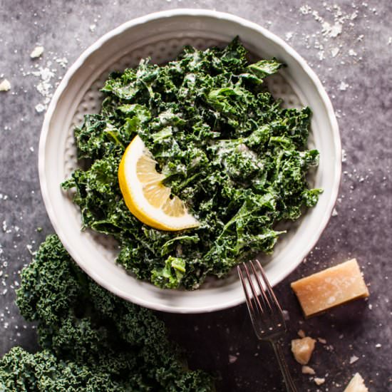 Kale and Parmesan Salad - Recipe photo by saltandlavender