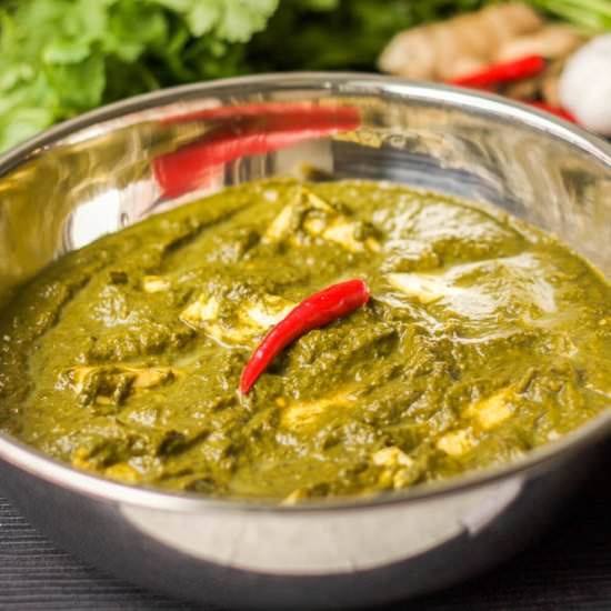 Vegan Saag (Rapini & Spinach) - Recipe photo by HappyGut