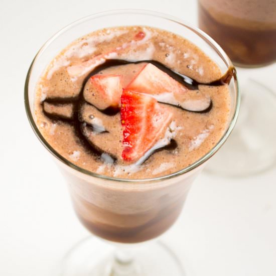 Chocolate Covered Strawberry Shake - Recipe photo by buildyourbite