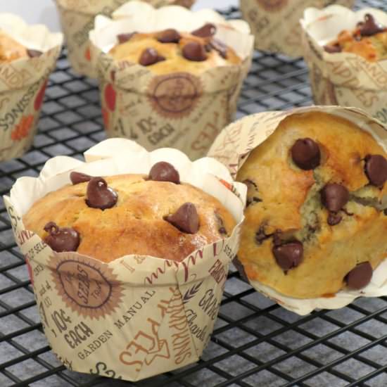 Banana Chocolate Muffins - Recipe photo by Veronikas Kitchen