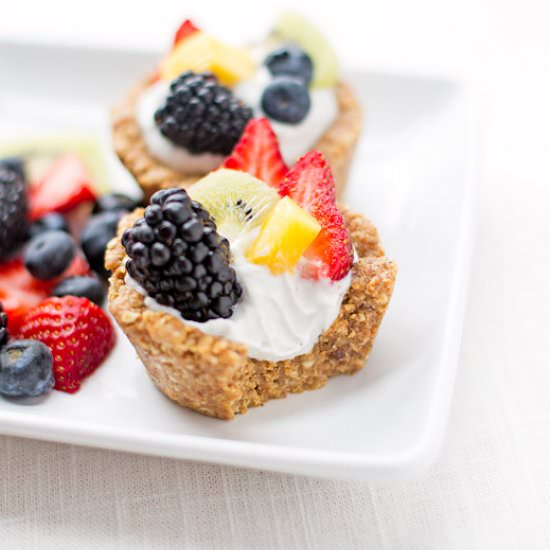 No-Bake Mini Fruit Tarts - Recipe photo by balancedberry