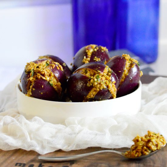 Stuffed Indian Eggplant - Recipe photo by PennAndQuill