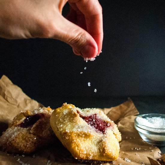 Mini Cherry Tarts - Recipe photo by cookiesforengland
