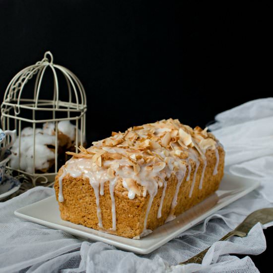 Vegan Coconut Loaf Cake - Recipe photo by PastryWorkshop