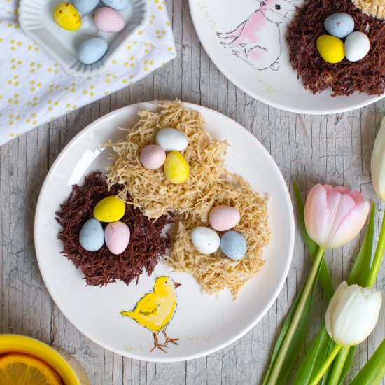 Chocolate Birds' Nests - Recipe photo by bakingthegoods